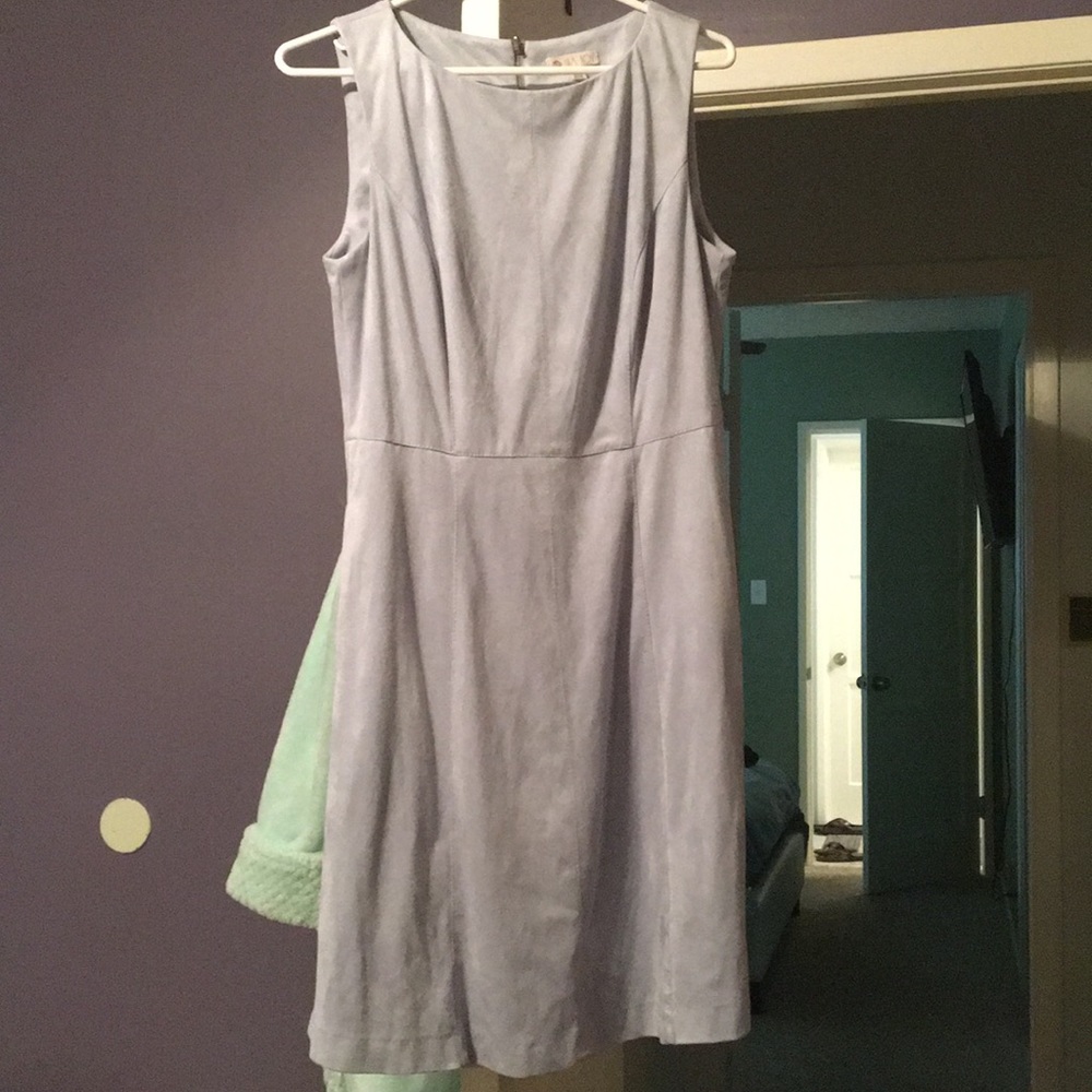 Light blue Lila Rose blue Suede dress